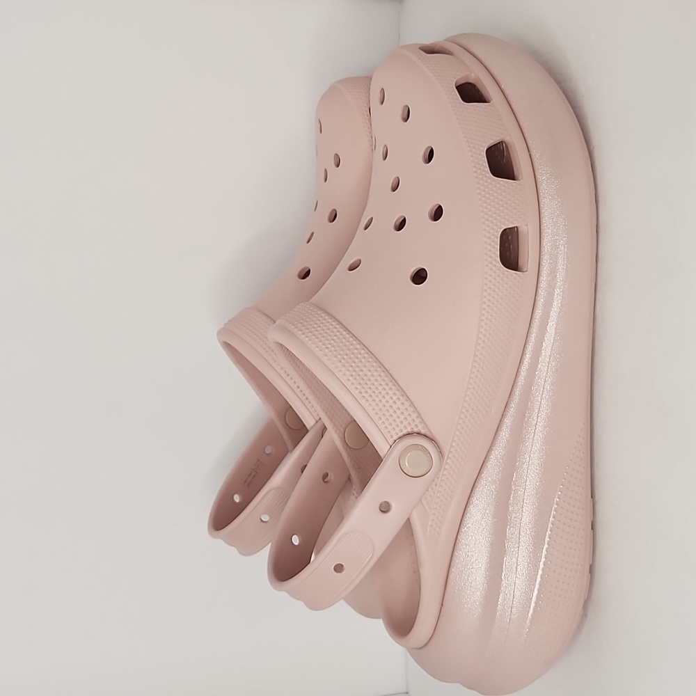 Crocs Crush shimmer slip-on clogs (new with tags)